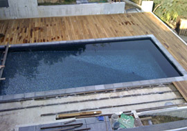 Installation d'une piscine